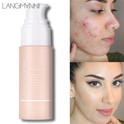 LANGMANNI New Product On The Shelves of Foundation Liquid Matte Oil -controlled Concealer Foundation Foundation