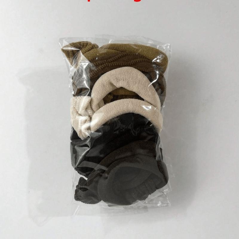 10 Stück Kaffeefarbene Schleife Haargummis, Lässige Minimalistische Tägliche Haaraccessoires Für Frauen, Herbst, Reisen, Haarwerkzeuge, Accessoires Frauen, Haarschmuck