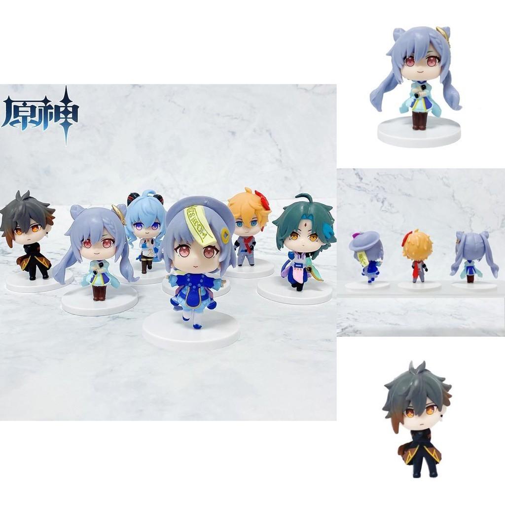 Adorable Genshin Impact Pvc Q Version Figures Set Of 6pcs For Collectors