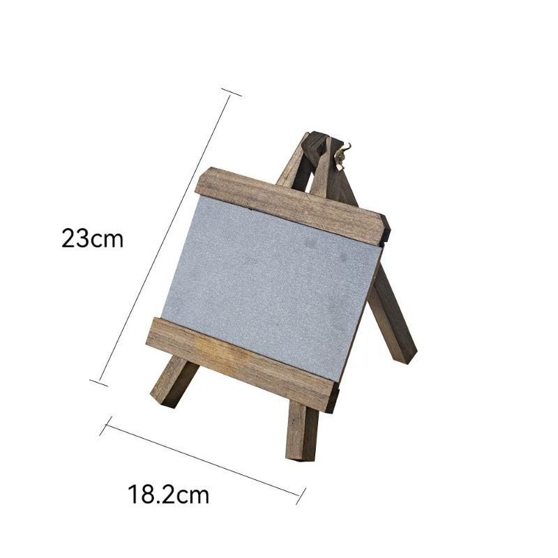 Handwritten Small Blackboard Solid Wood Message Board Coffee Shop Menu Ornament Family Message Chalk Wipe Small Blackboard