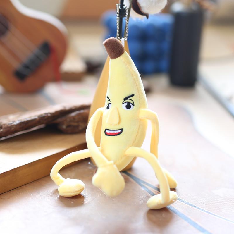 

Милый милый фрукт длинные ноги большой банан маленький кулон плюшевая игрушка кукла сумка подвесной брелок кукла 12cm
