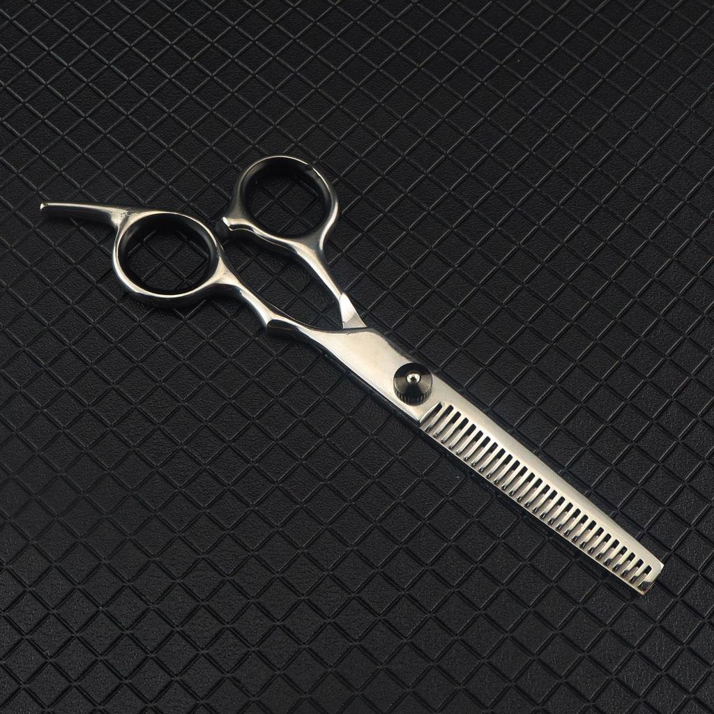 6.0-Inch Color Hairdressing Scissors Set: High Screw, Straight, Serrated, Thinning Scissors