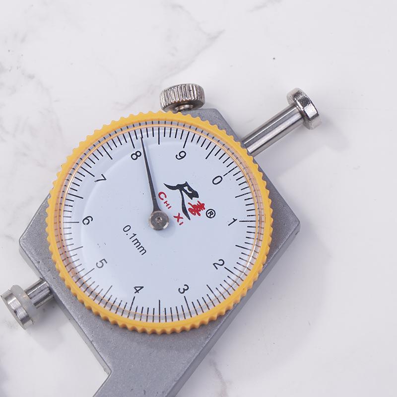 Leather Gauge Thickness 0-10Mm Accuracy 0.1Mm Dial Paper Meter Tester For Hollow Pipe Or Circular Tube Caliper Measuring Tool