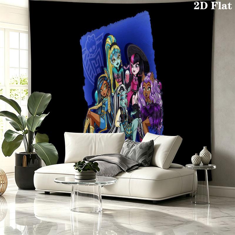 MH Wall Tapestry, Aesthetic Printed Fabric Blanket, Suitable for Bedroom, Living Room, and Home Decor.