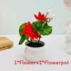 Lotus Plastic Potted Green Plant Potted Plant For Home Living Decor Room