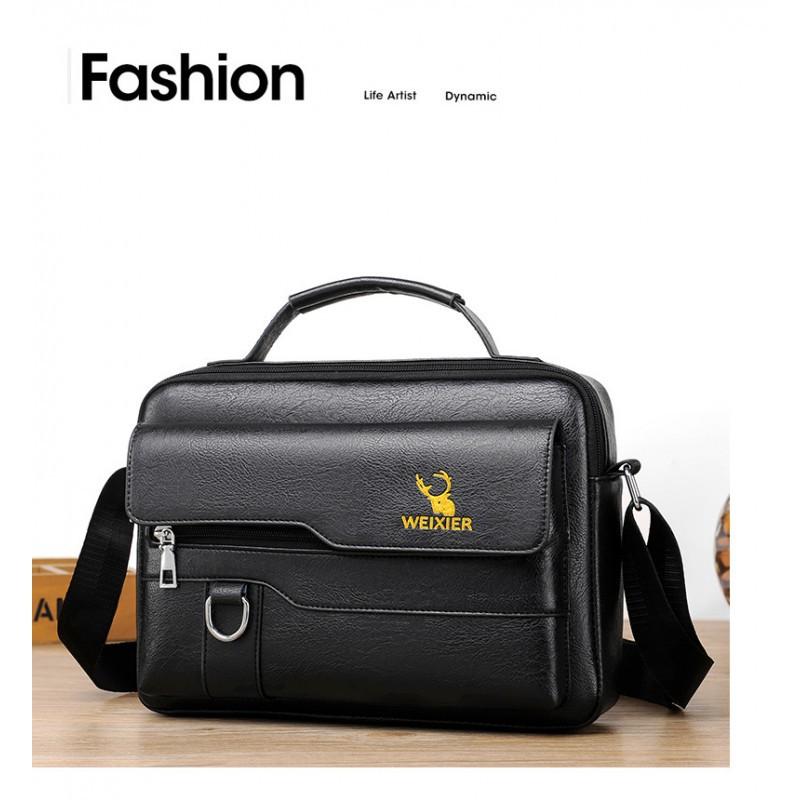 High End Men's Business Crossbody Bag Versatile Large Capacity Portable Shoulder Commuting Computer Postal