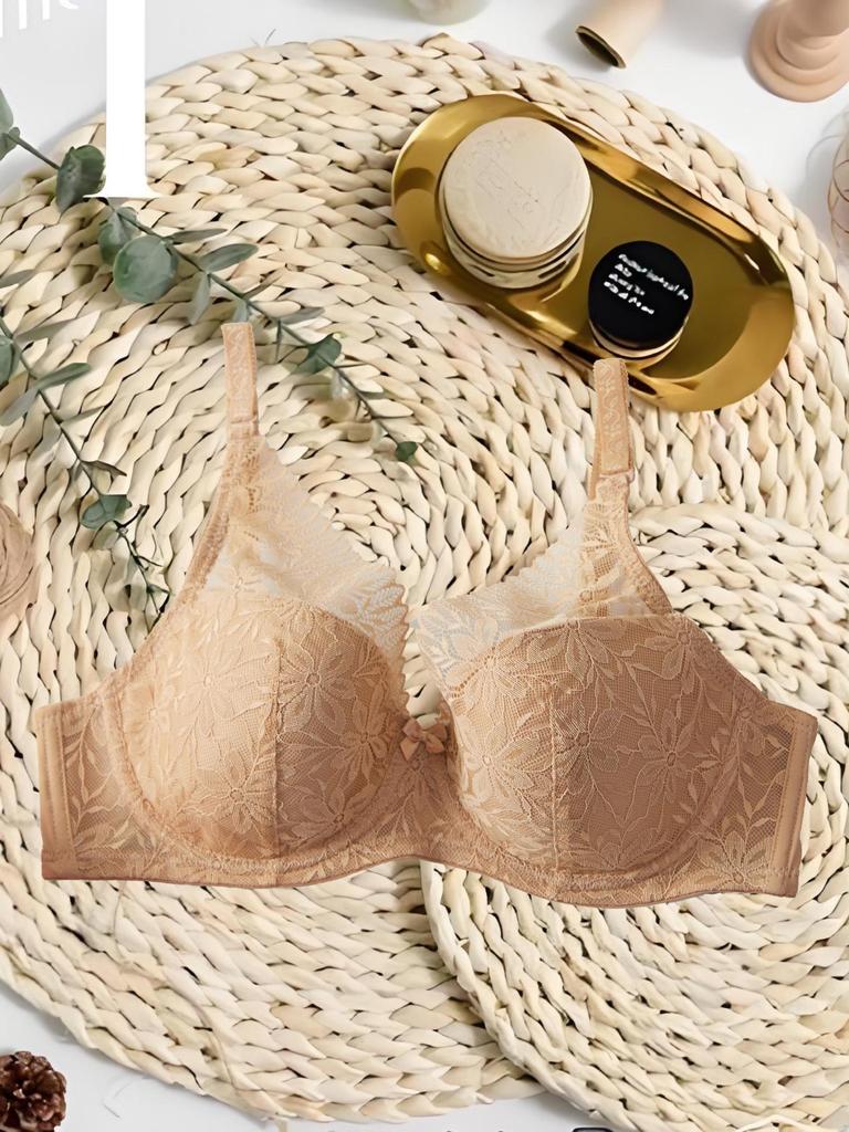 Europäischer & Amerikanischer Spitzen Push-Up BH mit Seitenstütze & Bügel - Bequeme, Atmungsaktive Lingerie