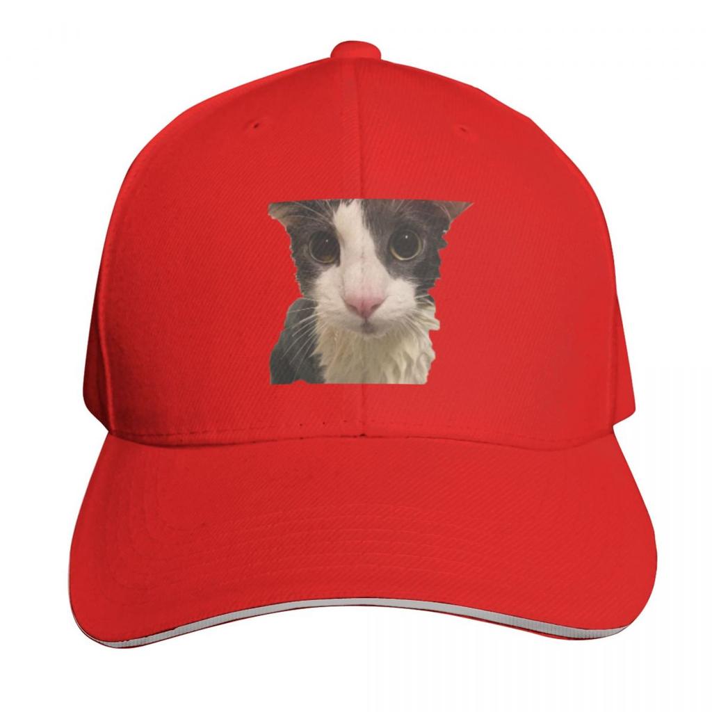 Soggy Cat Baseball Cap funny hat Rugby western Hat Fishing cap Womens Unisexs