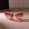 Cool Gradient Square Sunglasses Women Men Colorful Cat Eye Mirror Designer Brand Fashion Sun Glasses