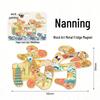 Nanning 3D Wooden City Refrigerator Magnet – Creative Kitchen Souvenir Gift