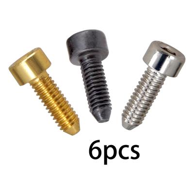 6 Pieces Guitar Tremolo Bridge Mounting Screws for Double Locking Tremolo Bridge