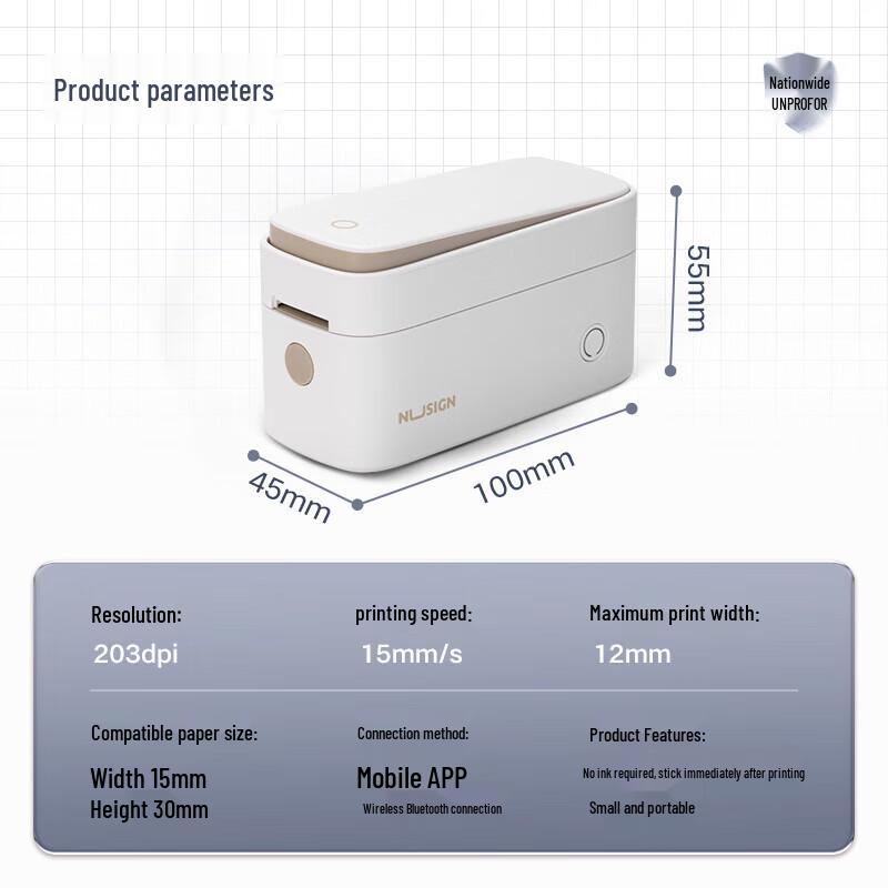 Deli Q2 Portable Thermal Label Printer