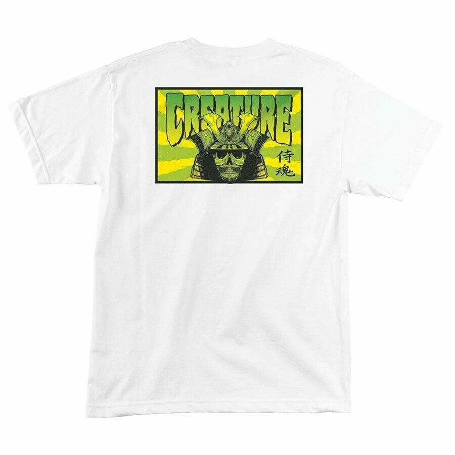 Creature SOUL SERVANT Skateboard T Shirt WHITE XL
