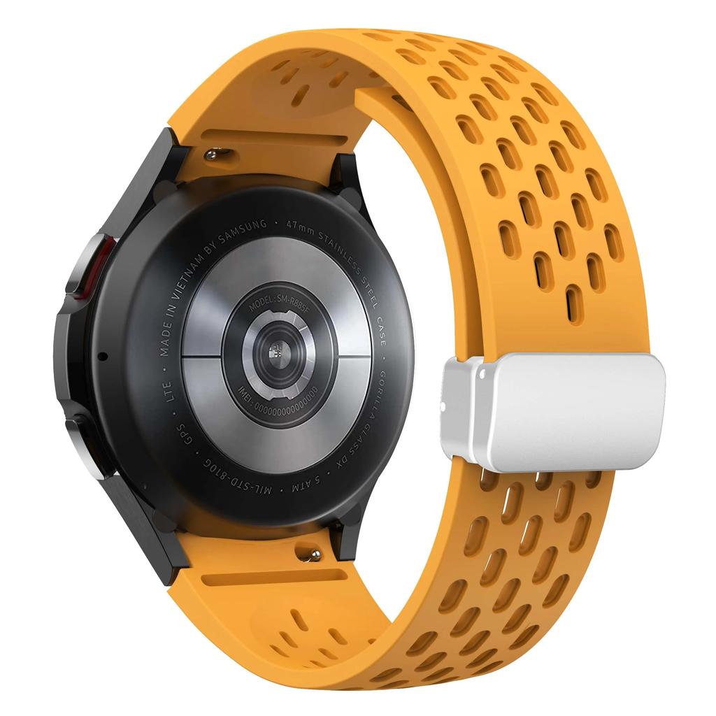 Silicone Strap for Samsung Galaxy Watch 6 5 4 5Pro 6Classic 40 44 45 43mm 47mm Magnetic Buckle Band No Gaps Bracelet Correa Belt