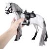 White Horse Figurine Ornament with Combable Mane