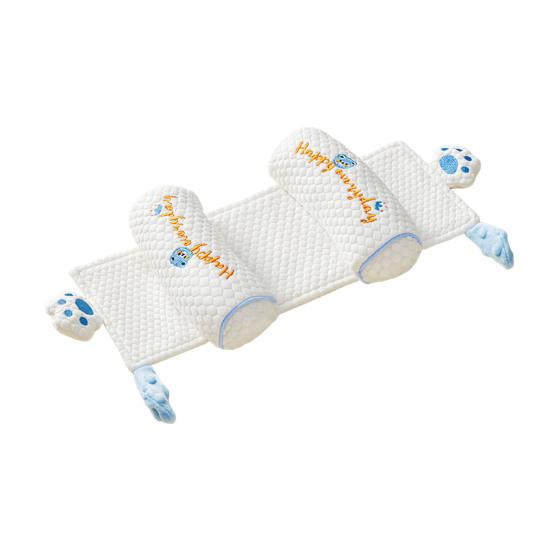 Baby Head Shaping Pillow with Adjustable Side Supports Orthopedic Positioner for Newborns Flat Head Prevention Breathable Infant Pillows for Side