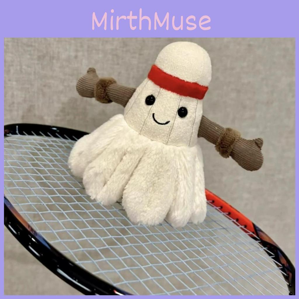 Creative Badminton Plush Pendant Keychain Colorful Soft Toy For Bag Decoration