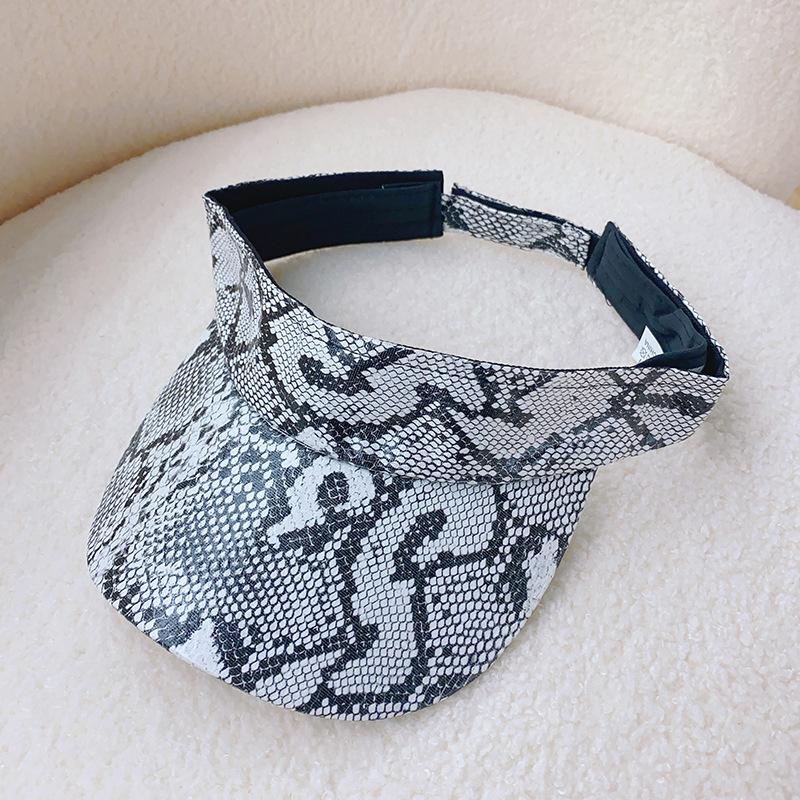 Leopard Print Cap Men'S And Women'S Empty Top Baseball Cap  Casual Outdoor Visor