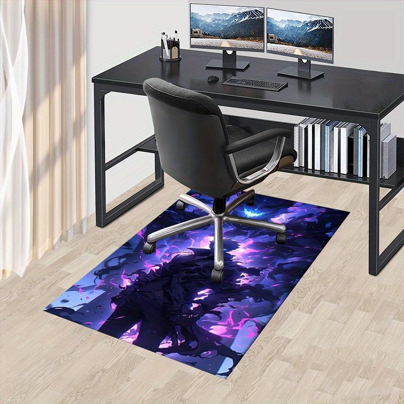 1 ud. solo Moqueta de Oficina Niveladora Suave Poliéster Alfombra de Entrada Lavable Antideslizante Lavable a Máquina En