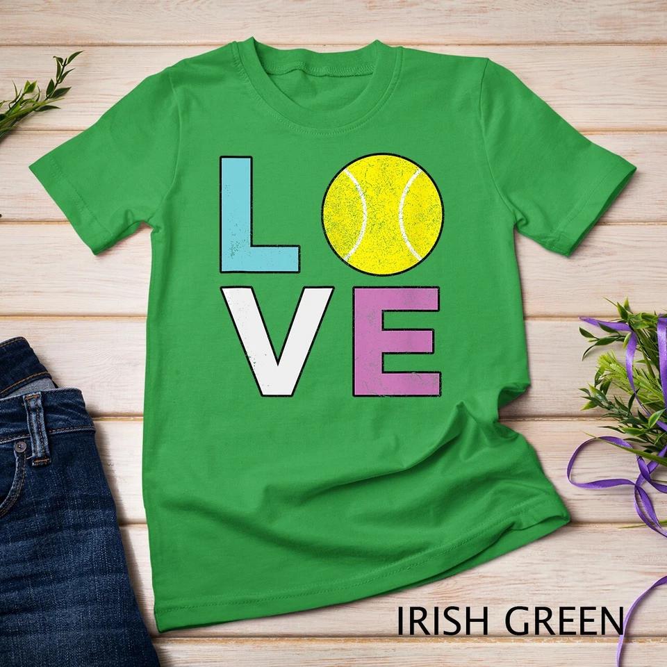 Retro I Love Tennis Unisex T-shirt 4 3XL