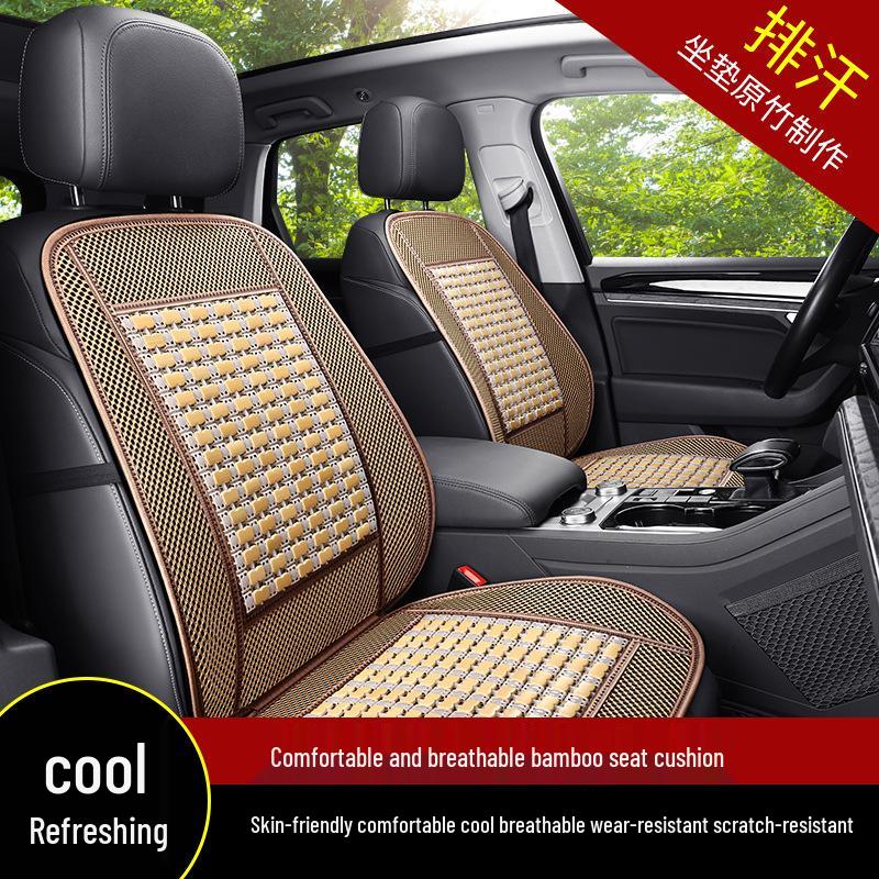 Comfortable Breathable Universal Bamboo Car Seat Cushion – Single Piece, Cool Summer Mat for Trucks