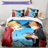 3pcs Haikyu Bedding Set Duvet Cover Closure Includes 1 Duvet Cover & 2 Pillowcases, Soft and Comfortable for All Seasons.