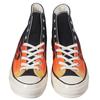Converse 1970s 70 Hi Flame High Top Canvas Shoes Unisex Black and Red Stitching