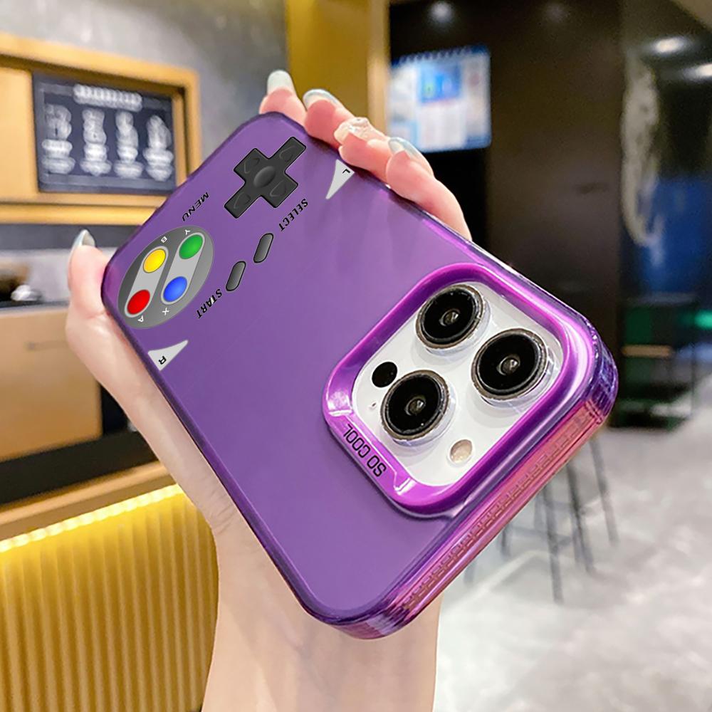 Game console fashion cool design Phone Case For lMDColor Silver Shell For lPhone 17 16 e 15 14 13 12 11 Pro Max Plus