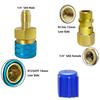 Thread 14 Male SAE Quick Fitting Coupler For R1234YF Conversion Not R134a Canisters Adapter Quick Fitting R1234YF To Set 3