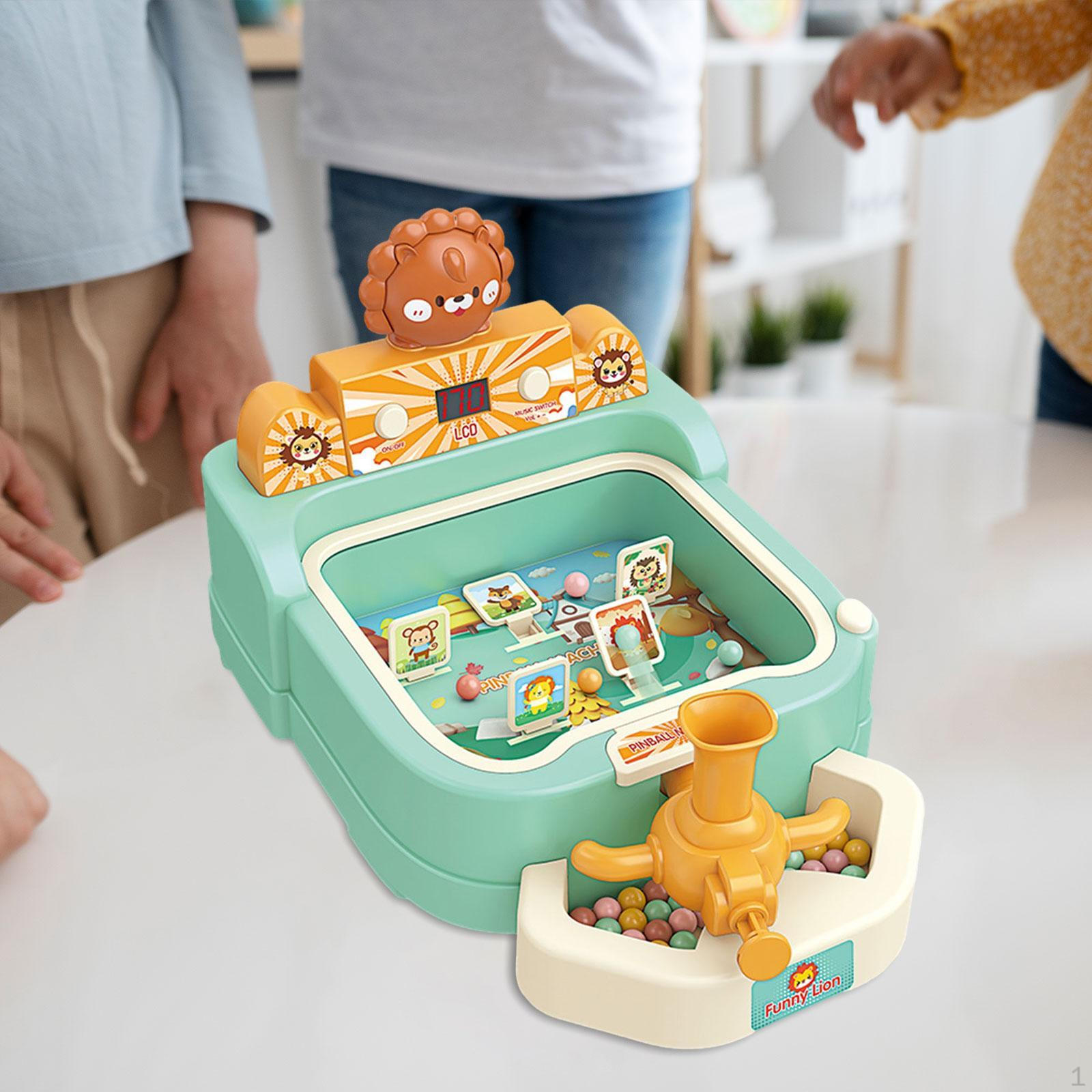 

Детская игра пинбол развивающая игрушка прочный настольный электронный детский розовый зелёный