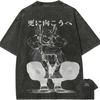 Mirko T Shirt My Hero Academia Men Acid Wash Anime Rabbit Hero Graphic Cotton Streetwear Plus Ultra Manga Vintage Tee Top