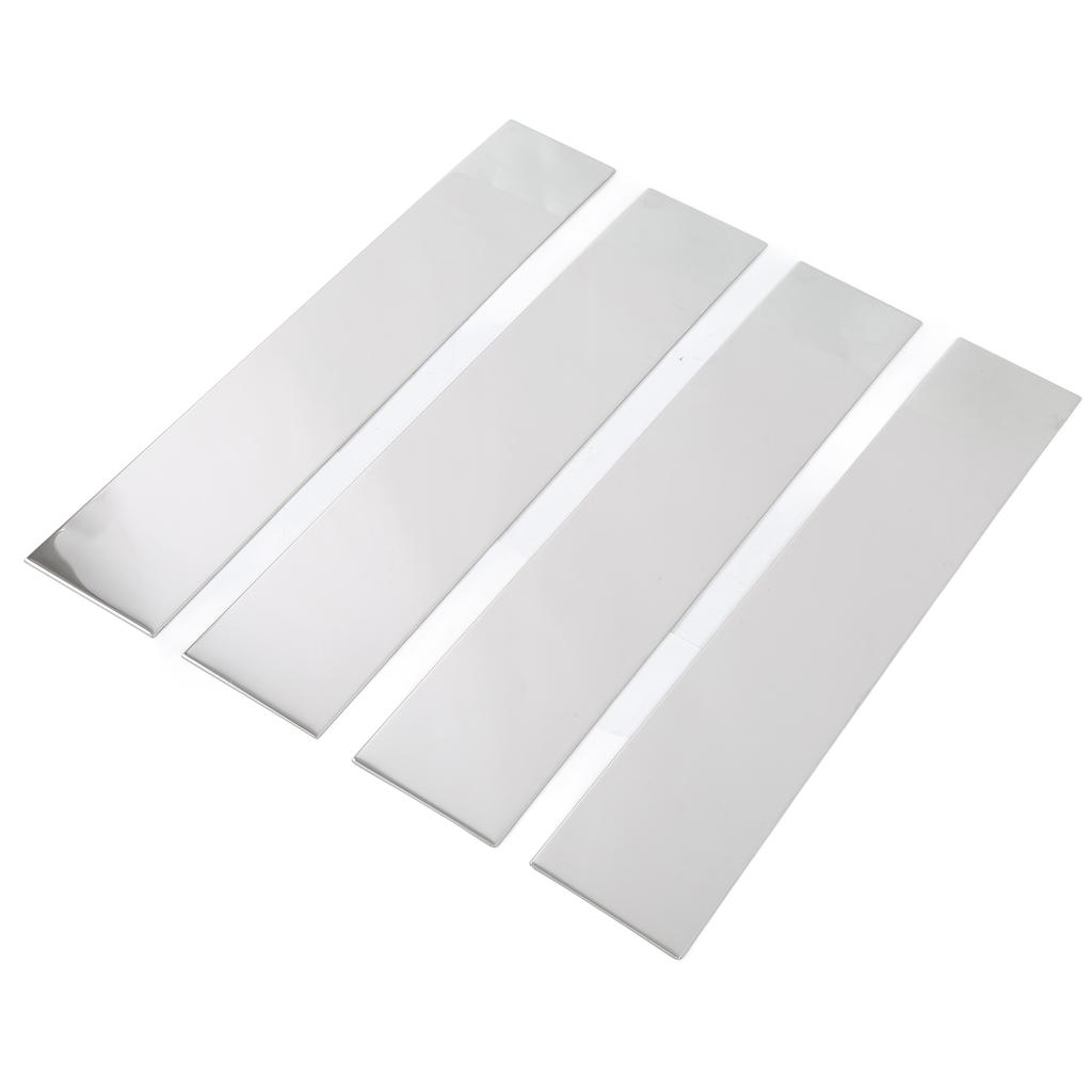 4PCS Set Door Window Pillar Post Trim Kit 304 Chrome Stainless Steel Decoration Replacement for Ford