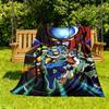 1PC Mega Man Battle Network Outdoor Blanket Lightweight Flannel, Soft & Warm, All-Season Use for Sofa, Outdoor, Camping, Living Room, Office87