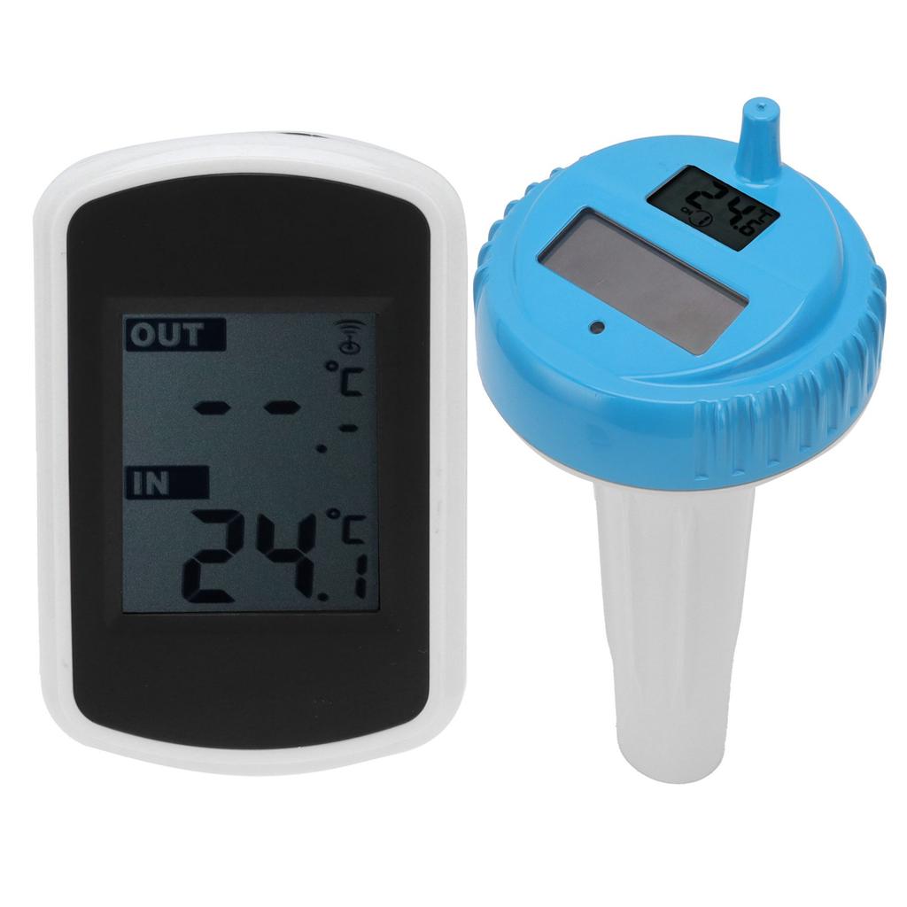 Schwimmendes Solar-Funkthermometer Wasserdicht Schwimmbad-Wassertemperaturmonitor