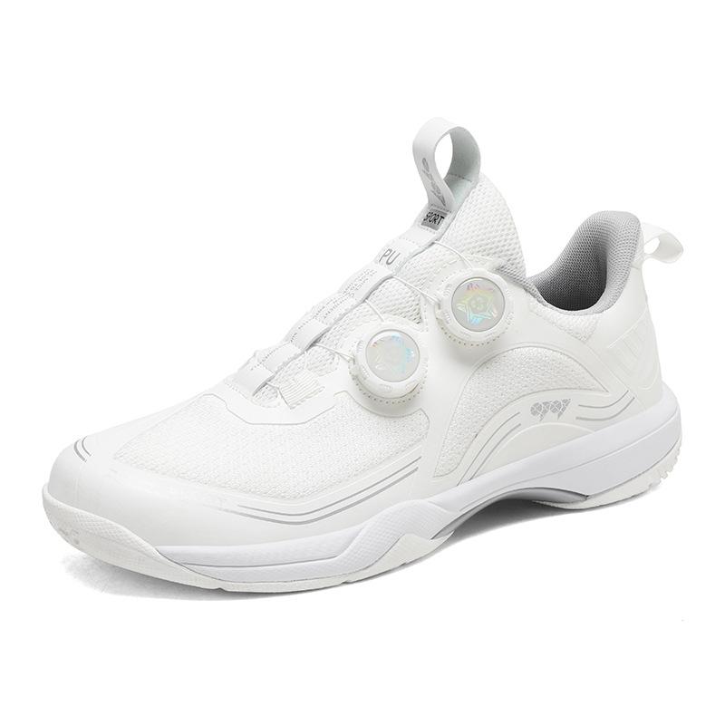 New table tennis shoes rotating buckle badminton shoes men's and women's outdoor sports running shoes tennis training shoes carbon sole