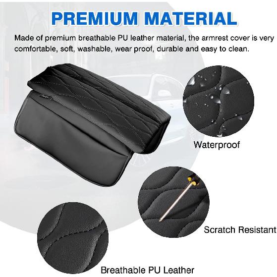 Karltys Center Console Cover For BMW X5 G05/ X7 G07 -2025 2026/ X6 G06 -2025 2026, Leather Middle Console Armrest Cover For BMW X5 Waterproof