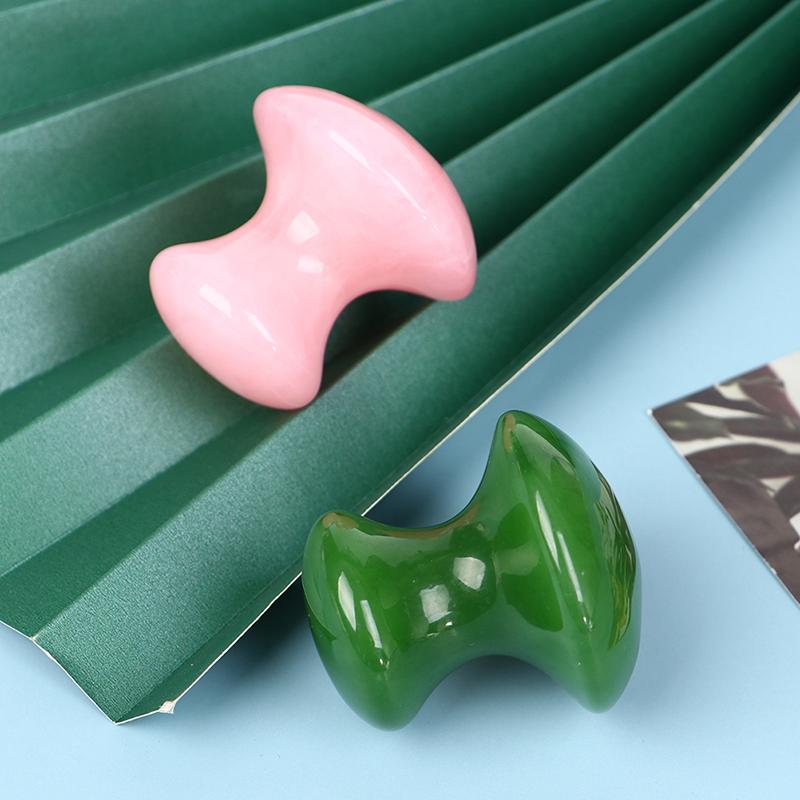 Mushroom Shape Resin Gua Sha Massager Eye Face Jade Body Massage Tool