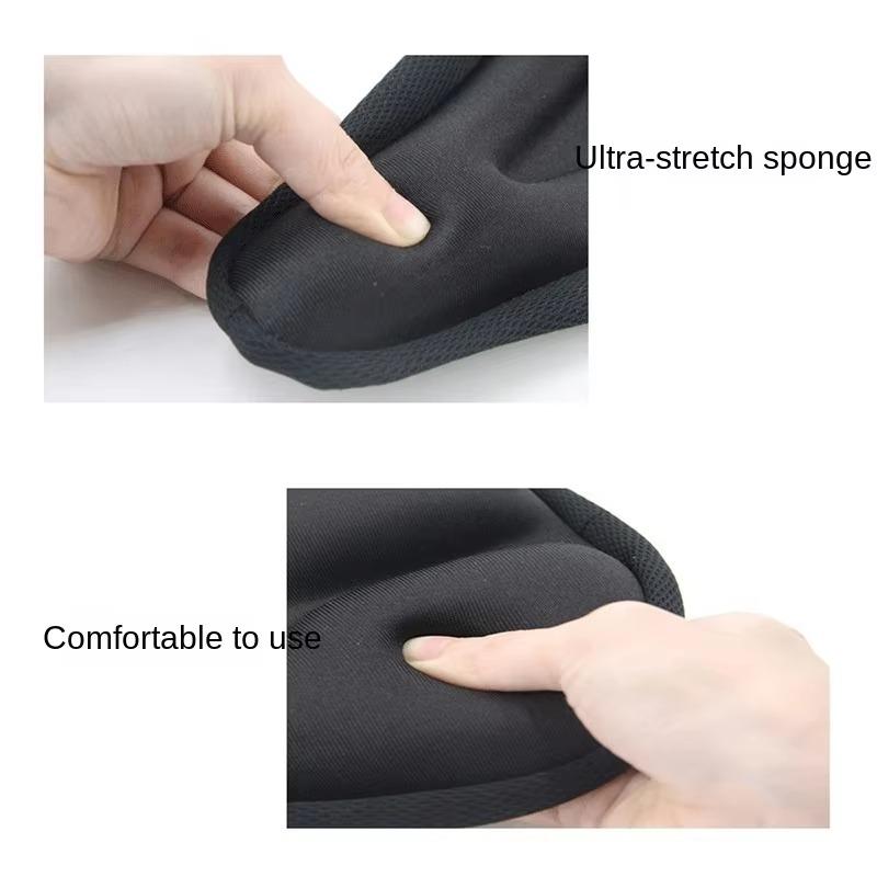 Bicycle Seat Cushion, Adjustable Elastic Bicycle Seat Cushion with Accessories, Sponge Road Bicycle Seat Cushion Cover