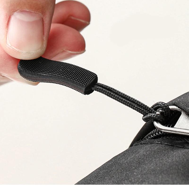 10/20/30pcs Zipper Pull Puller End Fit Rope Tag Replament Clip Broken Buckle Fixer Zip Cord Tab Travel Bag Suitcase Tent