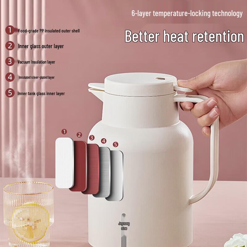 Joyoung 1.45L Glass Lined Thermos Pot