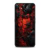 Black Red Ripple Art Soft TPU For Realme 13 12 11 10 9 Pro Plus GT3 GT2 C21 C25 C35 C53 C55 C67 Pro 5G Phone Case Cover Fundas