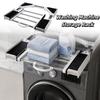 Retractable Washing Machine Rack Space-saving Washing Machine Storage Rack  Stacking Use