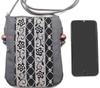 Maruzen Suede Walking Pochette in Seigaiha Pattern Inden-style
