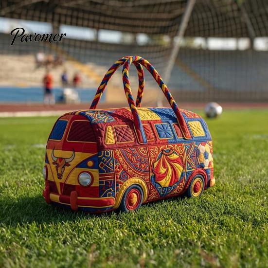 Easy Clean Travel Bag Soccer Handbag, with Quilted Design, Large Capacity Durable Polyester Duffel Lightweight Carryall Tote Bag, for Fitness Work And