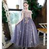 2025 Summer New Style Girls' Puffy Yarn Fashionable Wedding Runway Host Formal Dress