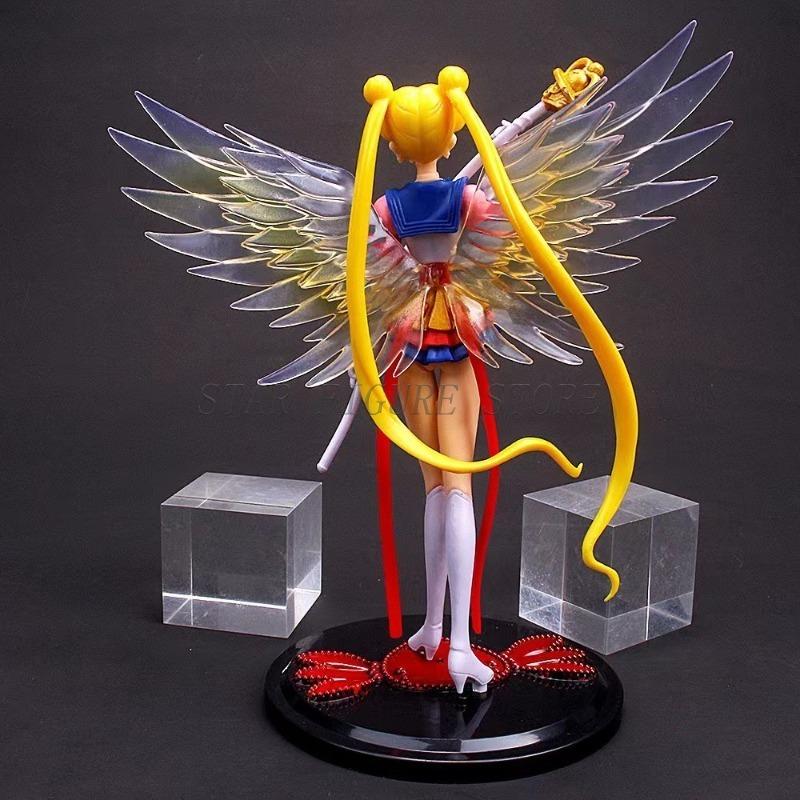 Eternal Sailor Moon Tsukino Usagi Action Figure Anime Figurine 17cm Cake Accessories Car Decoration Collectible Model Toys Gifts