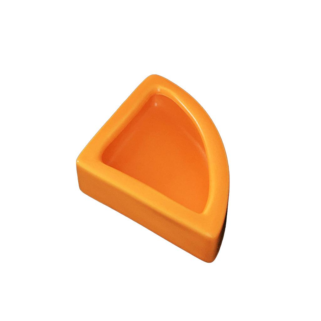 Reptile Food Bowl Mini Ceramic Water Feeder Bowl, Reptile Worm Feeding Dish for Lizard for Turtle Bearded Dragon M