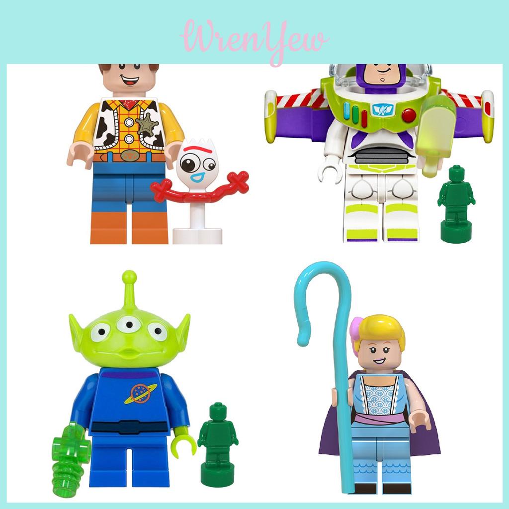 8 Stück Toy Story Bausteine Steine Buzz Lightyear Woody DIY Geschenk Kinder