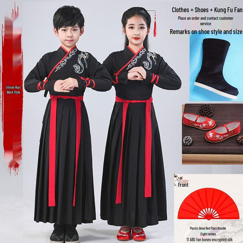 Children's Hua Mulan Hanfu Costume for Boys and Girls - Chinese Style Choir and School Uniform