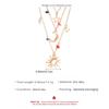 Layered Star Moon Sun Pendant Necklace with Colorful Beads and Pearls Bohemian Style Women Jewelry